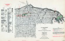 St Clair County, Michigan State Atlas 1955